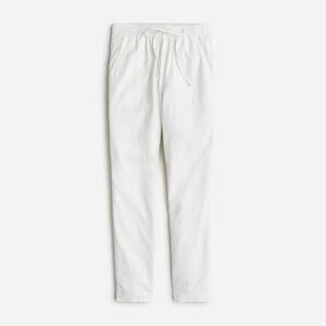 J.Crew New Seaside Pant In Linen Blend White - S